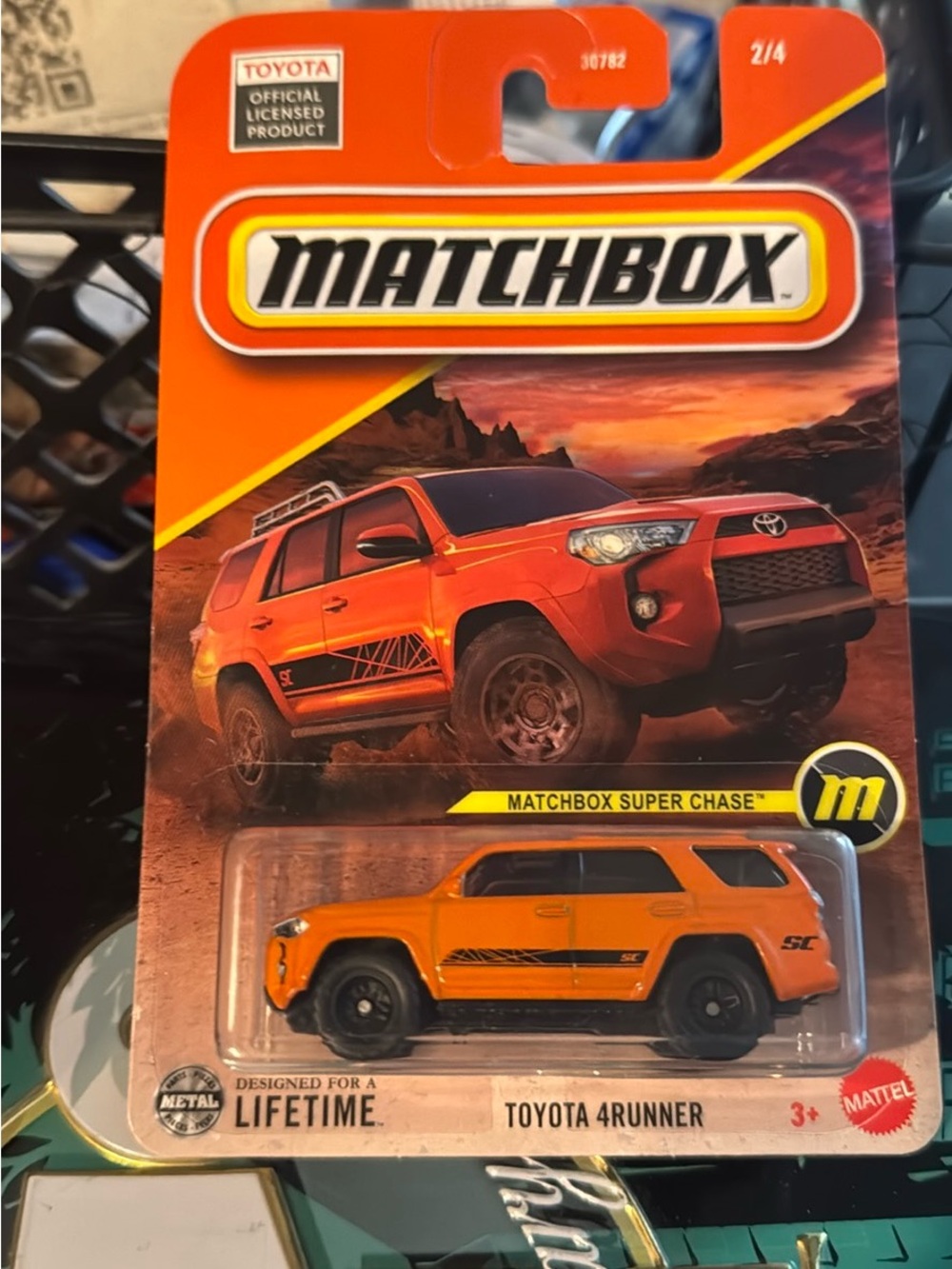 Matchbox Orange Toyota 4Runner Toy Vehicle